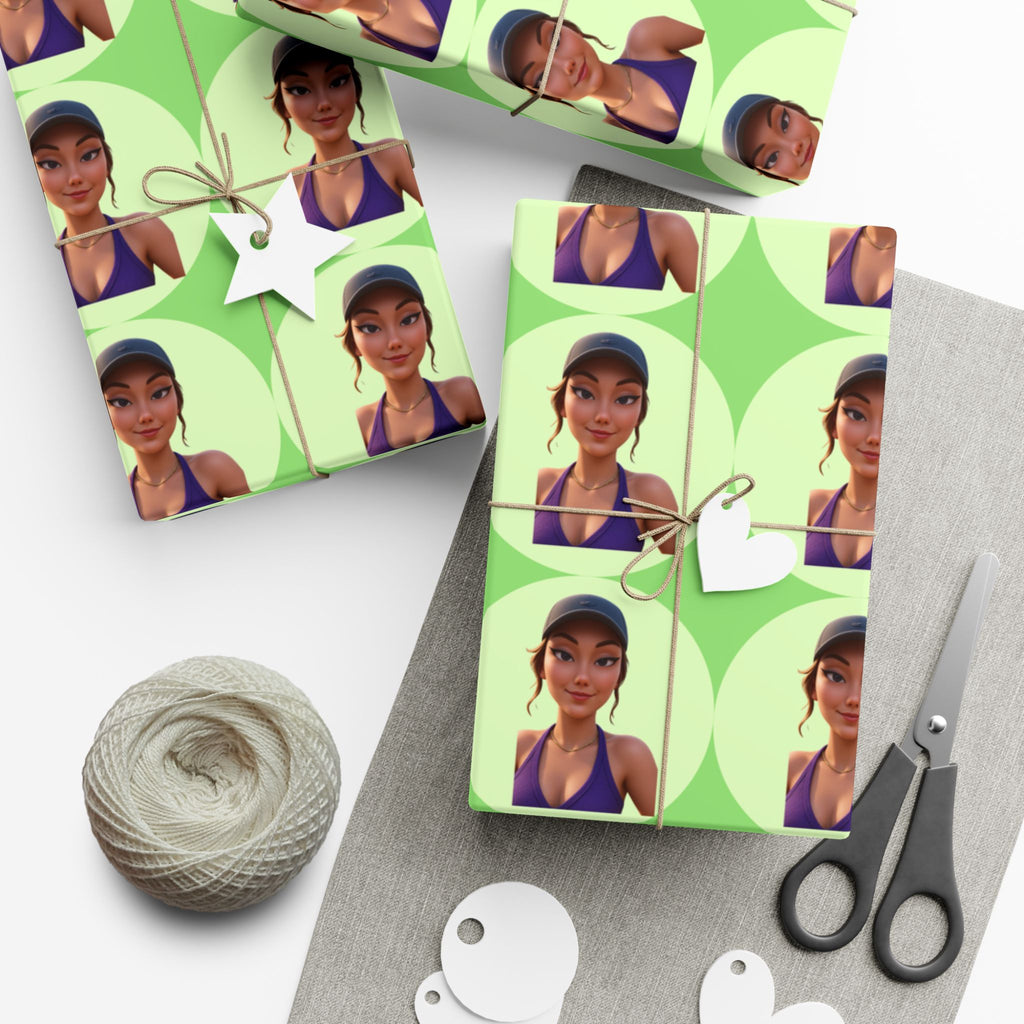 Personalized Cartoon Wrapping Paper   29"x144"